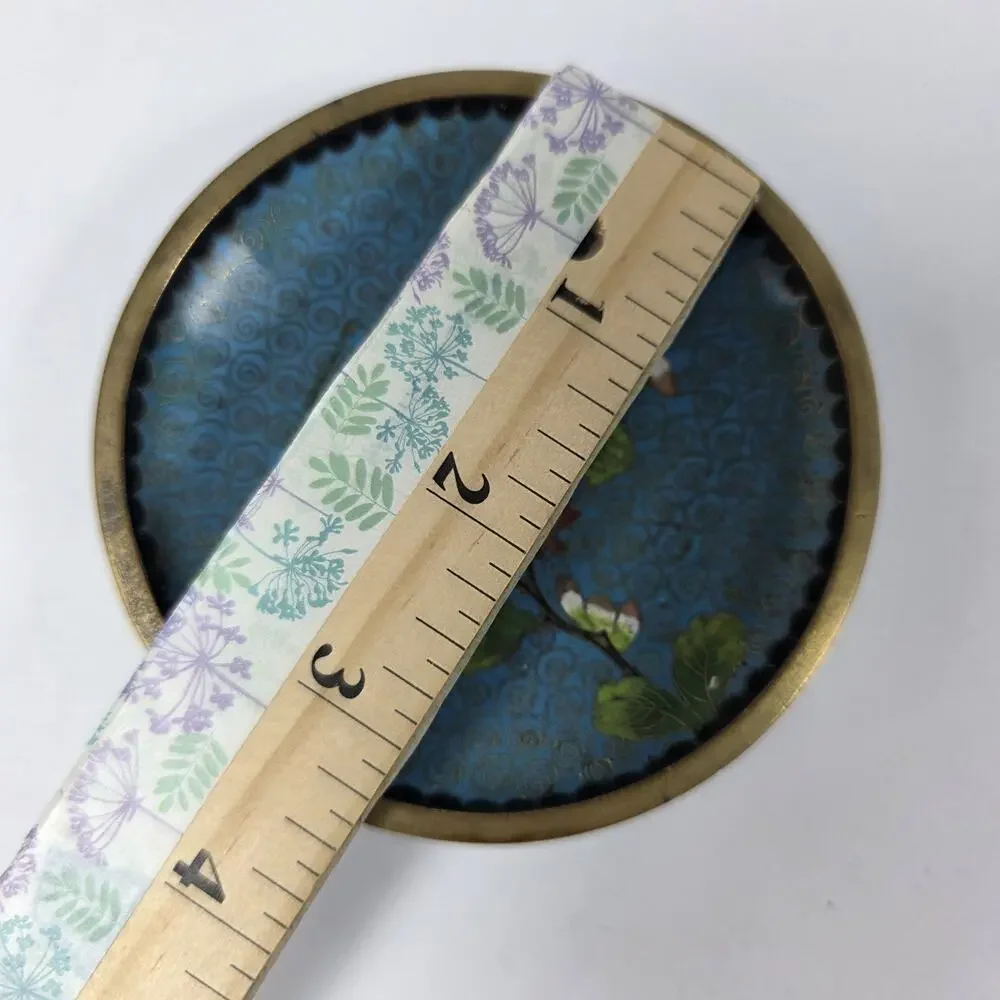 2 Vintage Chinese Cloisonne Floral 3